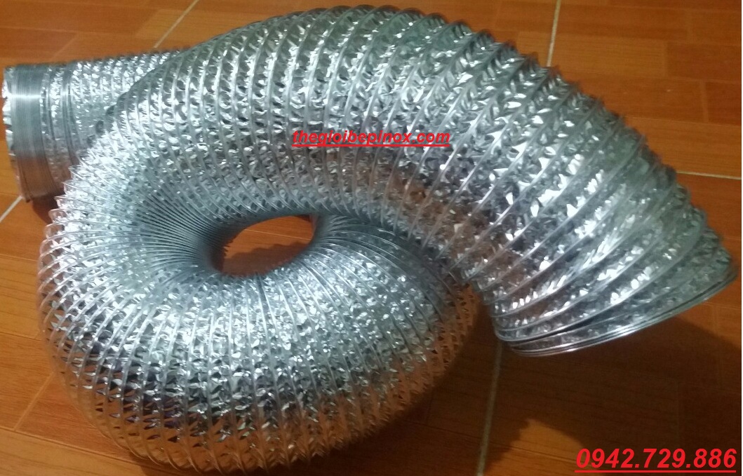 Thiết bị ống gió mềm chịu nhiệt độ cao giá rẻ / Ống bạc mềm giá rẻ nhất tại Hà Nội