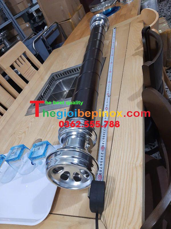 Thông số kỹ thuật ống cứng hút khói tại bàn nướng BBQ