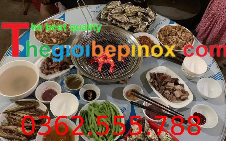 Bếp nướng than âm abfn cho quấn ăn