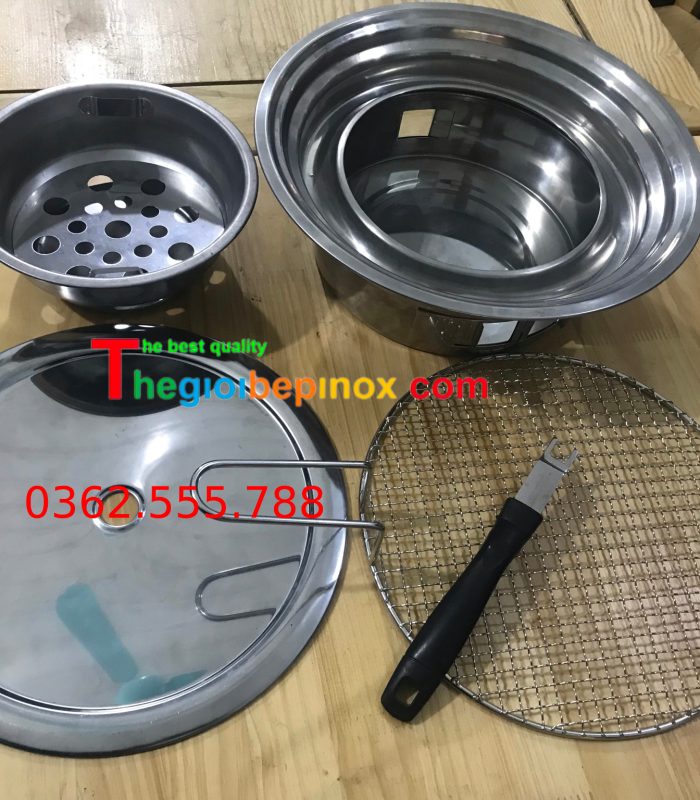 bộ bếp nướng than hoa âm bàn