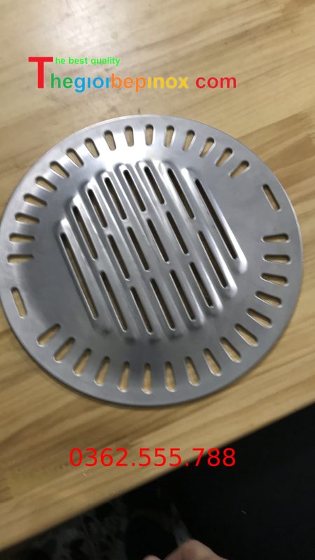 Vỉ nướng inox 304 đột lỗ đúc