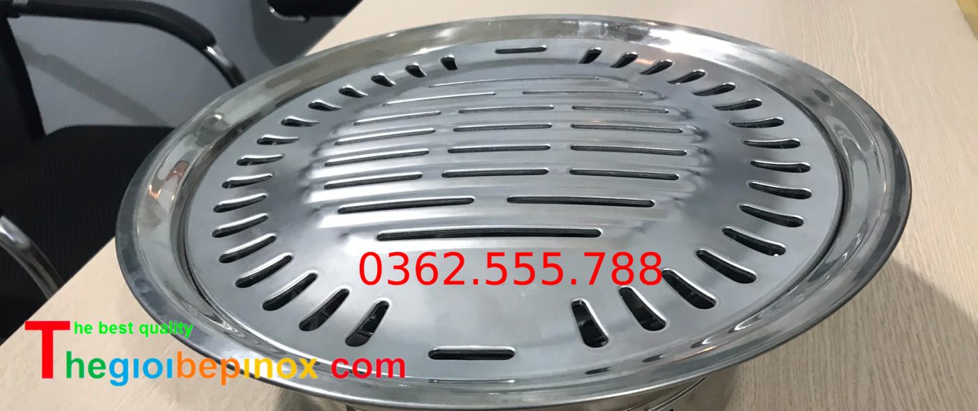 Vỉ nướng inox đột lỗ đúc bền đẹp