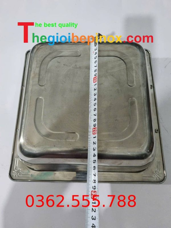 Kích thước đáy nồi lẩu inox vuông 
