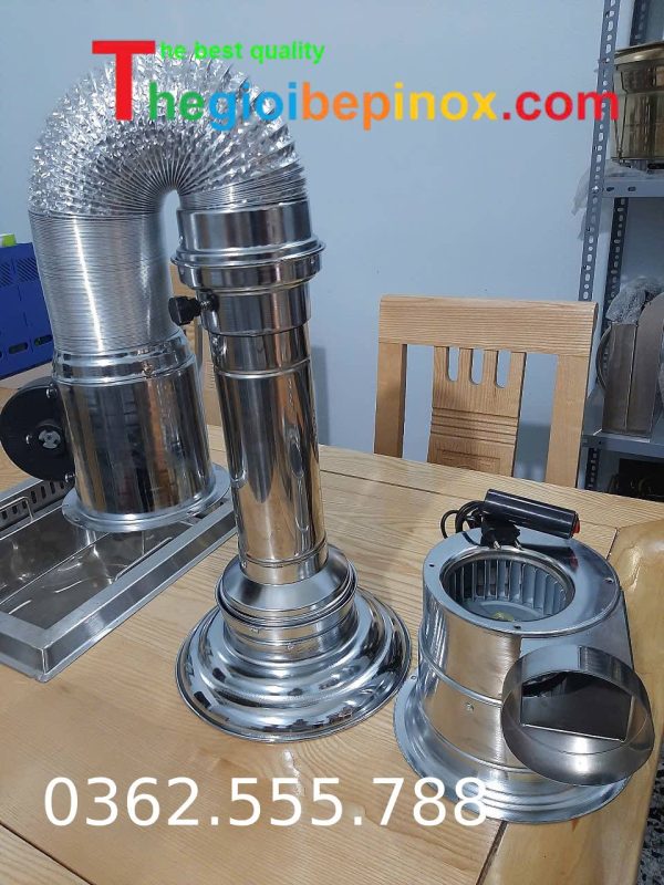ống hút khói loại mềm gắn thả trần