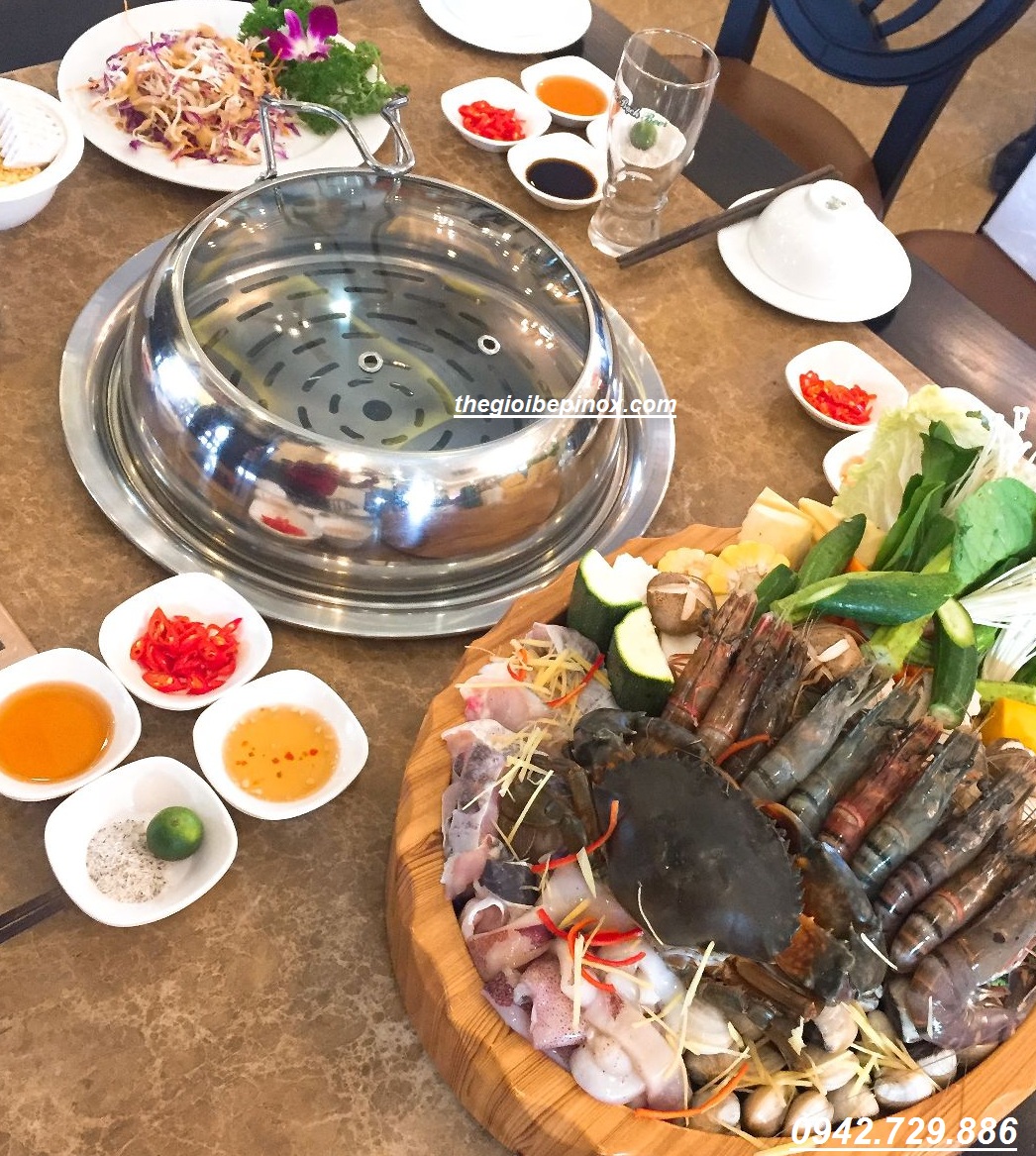 Thiết bị bếp lẩu hơi gia đình có thể đặt trên bàn hay âm bàn đều được I Nồi lẩu hơi gia đình giá rẻ tại Quảng Ninh