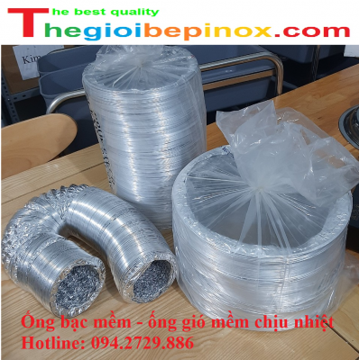 Ống bạc mềm - ống gió mềm chịu nhiệt độ cao giá rẻ ở Hà Nội - TPHCM
