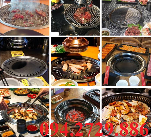 Các loại vỉ nướng inox 304 chống dính - vỉ gang chống dính cho bếp (lò) nướng BBQ Hàn Quốc giá tốt