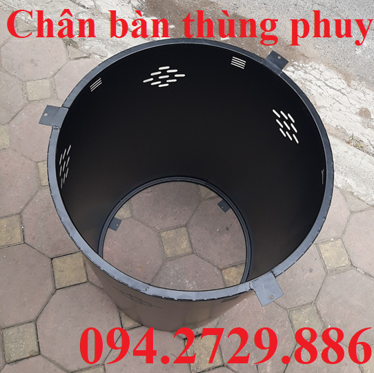 Chân bàn tròn thùng phuy cho mặt bàn tròn inox giá rẻ ở Hà Nội - HCM