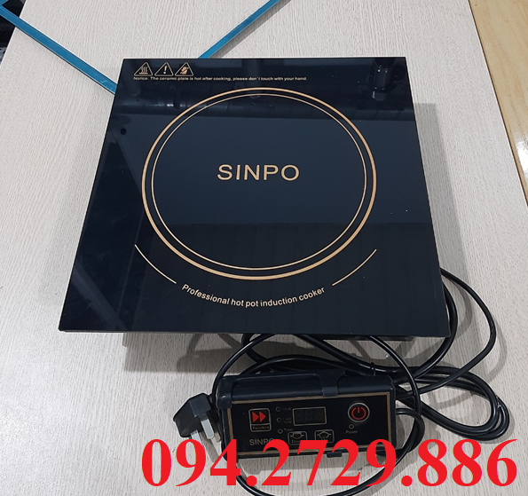 Bếp từ lẩu vuông âm bàn Sinpo công suất 2000w - 2500w - 3000w cho nhà hàng lẩu