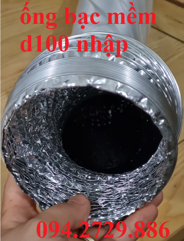 Ống bạc mềm D100 hàng nhập khẩu loại 10 mét