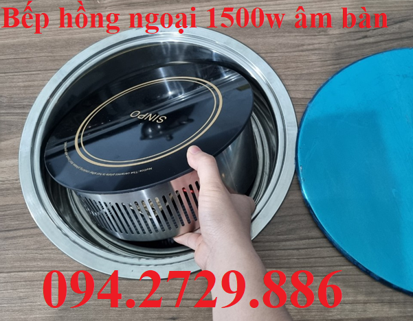 Phân phối bán buôn bếp lẩu nướng hồng ngoại tròn 1500w giá tốt tại Hà Nội - HCM Giao hàng Toàn Quốc