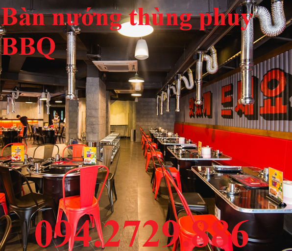 Bàn nướng thùng phuy nhà hàng chất lượng giá rẻ tại Hà Nội - HCM