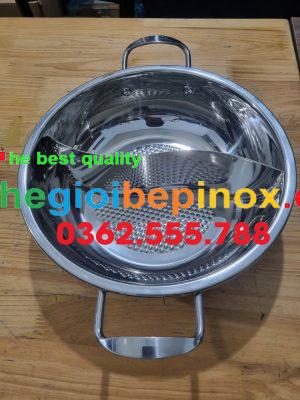Bán buôn nồi - xoong ăn lẩu 2 ngăn tròn giá rẻ nhất Hà Nội - HCM
