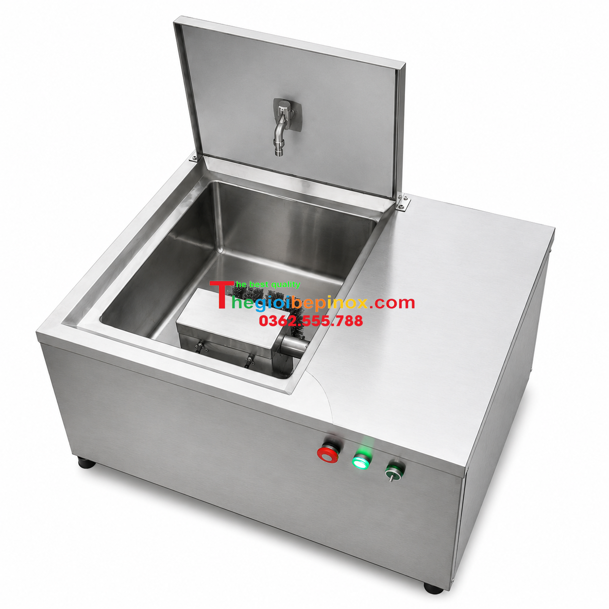 Máy cọ vỉ nướng BBQ bằng inox cho nhà hàng nướng BBQ