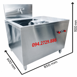 Máy đánh vỉ nướng liền chậu rửa nhà hàng